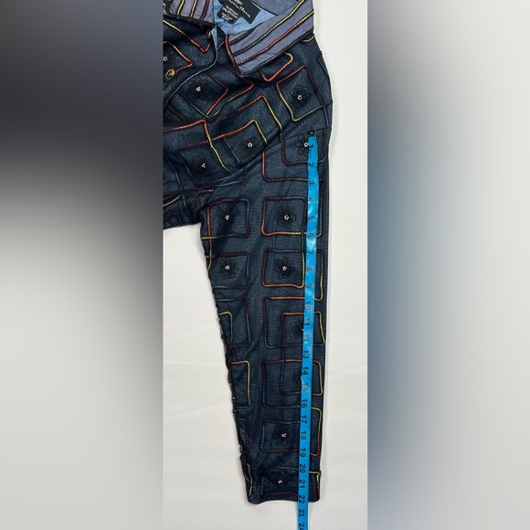 Vintage Alexandria Pierce Embroidered Blazer Jacket - navy/multi-color, L - Picture 6 of 8